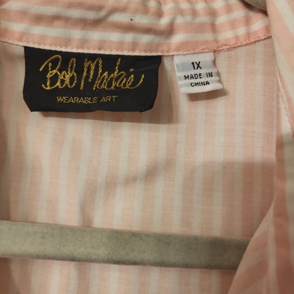 Bob Mackie wearable art button up plus size 1x - Picture 3 of 6